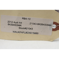 2010-2012 Audi A4 S4 Tail Light Right Lid Mount LED OEM