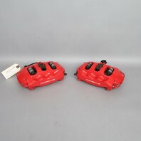 2012-2019 Porsche 911 991 Rear Brake Calipers Brembo Pair Red OEM Used