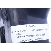 2005 2006 2007 2008 Porsche 911 997 Carbon Dash Air Vent Carbon Fiber Leather