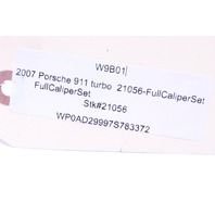 2007-2009 Porsche 911 997 Turbo Front Rear Brake Caliper Set Brembo Red OEM