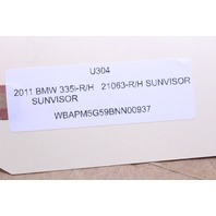 2006-2013 BMW 325Xi 328i 330i 335i X1 Sun Shade Visor Right OEM