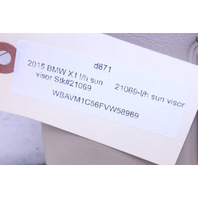 2006-2013 BMW 325Xi 328i 330i 335i X1 Beige Left Sun Shade Visor OEM