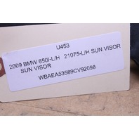 2006 2007 2008 2009 2010 BMW 650i E63 Sun Shade Visor Driver Left 7121027 OEM