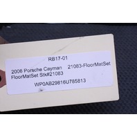 2006 Porsche Cayman 987 Lloyd Mats Red Logo Floor Mat Set OEM