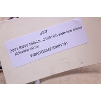 1999 2000 2001 BMW 740i E38 Door Mirror Left Side View OEM