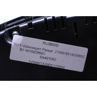 2013 Volkswagen Passat Speedometer Speedo Instrument Cluster OEM