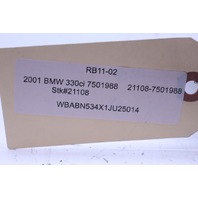 2001-2006 BMW 325i 330i Front Upper Radiator Duct Cover 13717501988 OEM