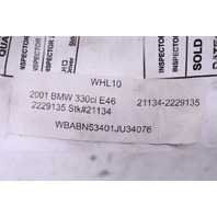 2001-2006 BMW 325i 330i Wheel 17 X 8.5 Style 68 Rim 36112229135 OEM