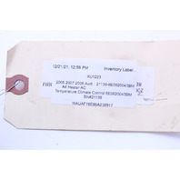 2006 2007 2008 Audi A4 Climate Temperature Control Panel OEM