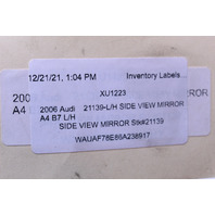2002-2008 Audi A4 Door Mirror Left Rear View OEM