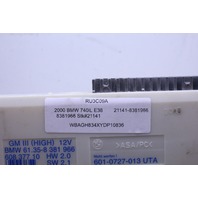 1996-2003 BMW 528i 540i M5 740i General Basic Control Module 61358381966 OEM