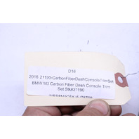 2015 2016 2017 2018 BMW M3 M4 Carbon Fiber Dash Console Trim Set OEM