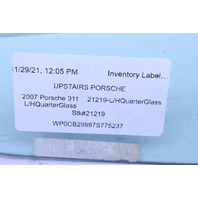 Porsche 911 997 Convertible Quarter Window Glass Left OEM