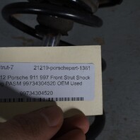 2005-2012 Porsche 911 997 Front Strut Shock Spring PASM 99734304520 OEM Used