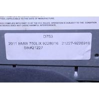 2011 BMW 740i 750i AM FM Radio Stereo CIC CD Navigation Navi Player Unit 9228916 OEM