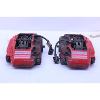 2013-2016 Porsche Boxster Cayman 981 Rear Brake Calipers Brembo Pair Red OEM