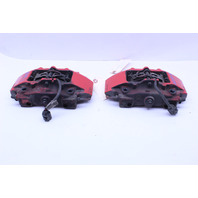 2013-2016 Porsche Boxster Cayman 981 Rear Brake Calipers Brembo Pair Red OEM