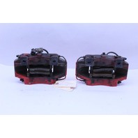 2013-2016 Porsche Boxster Cayman 981 Rear Brake Calipers Brembo Pair Red OEM