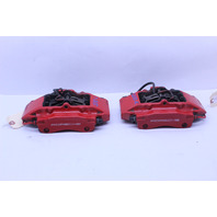 2013-2016 Porsche Boxster Cayman 981 Rear Brake Calipers Brembo Pair Red OEM