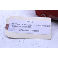 2001-2004 Porsche 911 996 997 996 Turbo C4S Front Rear Brake Caliper Set Brembo Red OEM