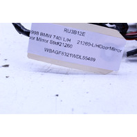 1998 1999 2000 2001 BMW 740i E38 Door Mirror Left Side View Damaged Glass