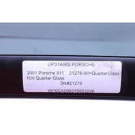 Porsche 911 996 Convertible Quarter Window Glass Right OEM
