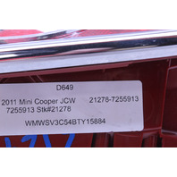 2011 2012 2013 2014 2015 Mini Cooper R56 Tail Light Lamp Left 7255913 OEM