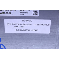 2012 BMW X5M Engine Computer Module ECU ECM DME 7621329 OEM