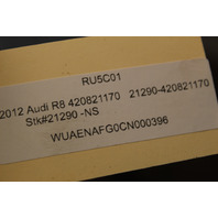 2008-2015 Audi R8 Front Wheelhouse Cover Under Hood Trim Right 420821170 OEM