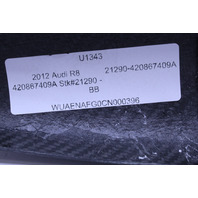 2008-2014 Audi R8 Carbon Fiber Interior Door Trim Insert Left 420867409A OEM