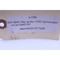 BMW E63 E64 E66 Ignition Coil Set of 8 Coils - 12131712219 OEM