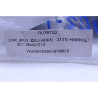 2000 BMW 328ci Horn Horns Pair High Low Tone OEM
