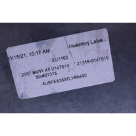 2007 BMW X5 Navigation Radio Stereo CD DVD Player CCC 9147619 OEM