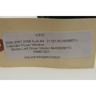 2006 2007 2008 Audi A4 Cabriolet Power Window Switch Left Master OEM