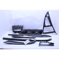 2012-2018 BMW M6 F12 Convertible Carbon Fiber Interior Dash Console Shift Bezel Door Trim Set