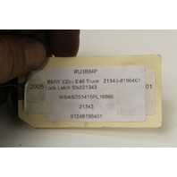 2001-2006 BMW 325i 330i 335i Trunk Lid Lock Latch OEM
