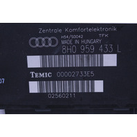 2005 2006 2007 2008 Audi A4 S4 Cabriolet Comfort Control Control Module CCM 8H0959433L OEM