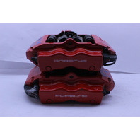 2004 2005 2006 Porsche Cayenne Turbo Rear Brake Caliper Set Pair Brembo Red OEM