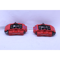 2004 2005 2006 Porsche Cayenne Turbo Rear Brake Caliper Set Pair Brembo Red OEM