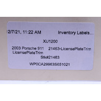 Porsche 911 996 997 Boxster Cayman 986 License Plate Surround Frame