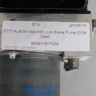 2013 Audi S4 Abs Anti Lock Brake Pump OEM Used