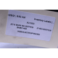 2015 2016 2017 2018 BMW M4 Inside Door Pull Handle Trim Cover Left 8057639 OEM