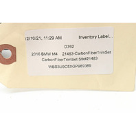 2015 2016 2017 2018 BMW M3 M4 Carbon Fiber Dash Console Trim Set