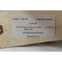 2013-2016 Porsche Boxster Cayman 981 Rear Bumper Reinforcement Rebar OEM