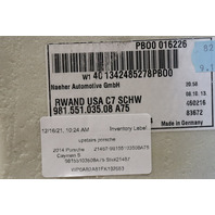 2014 2015 2016 Porsche Cayman 981 Seat Back Engine Cover Carpet 98155103508 OEM