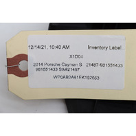 2014 2015 2016 Porsche Cayman 981 Rear Trunk Upper Cover Trim Panel OEM