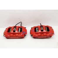 2013-2016 Porsche Boxster Cayman 981 Front Brake Calipers Brembo Pair Red OEM