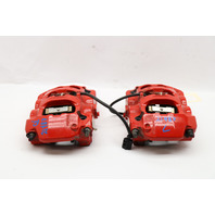 2013-2016 Porsche Boxster Cayman 981 Front Brake Calipers Brembo Pair Red OEM