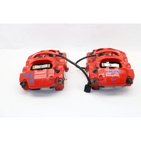 2013-2016 Porsche Boxster Cayman 981 Front Brake Calipers Brembo Pair Red OEM