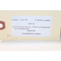 2013-2016 Porsche Boxster Cayman 981 Front Brake Calipers Brembo Pair Red OEM